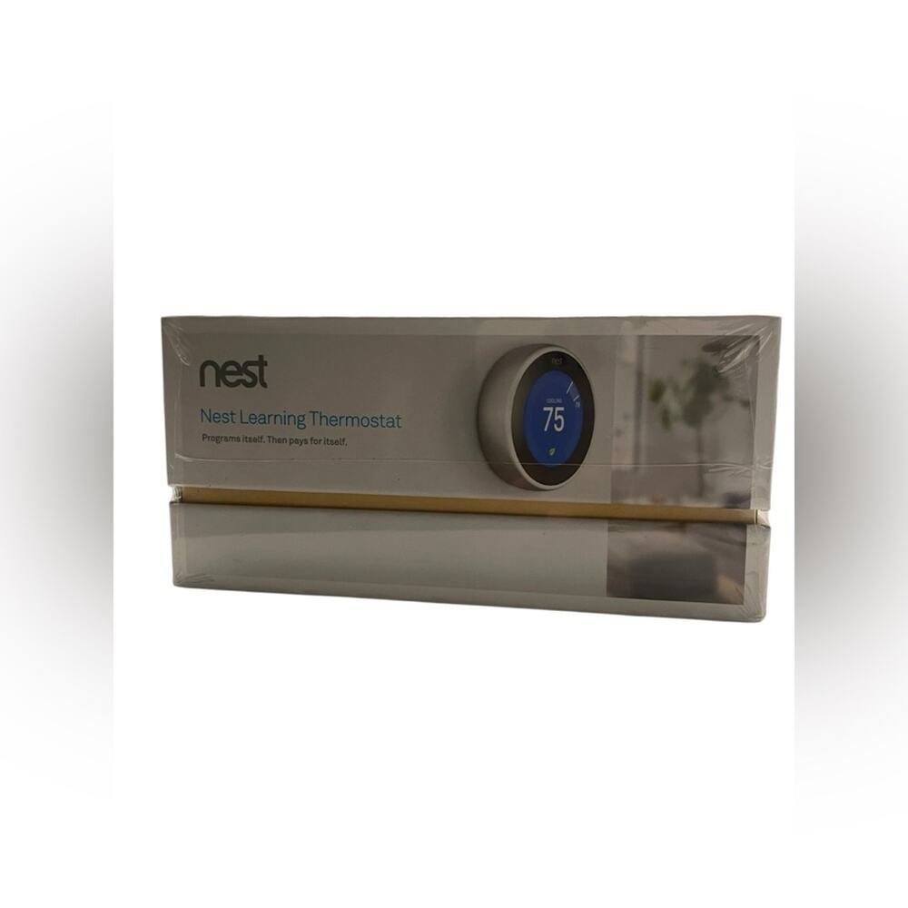 SEALED Google Nest T3007ES - Stainless Steel- Learning Thermostat NST100 - Picture 5 of 6